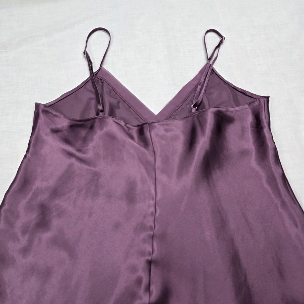 Whimsigoth Chemise Apt. 9 Intimates Womens Large Purple Satin Lace Nightgown Y2k - Picture 8 of 10